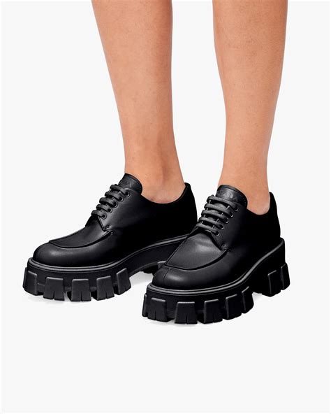 prada monolith lace ups|farfetch monolith lace up shoes.